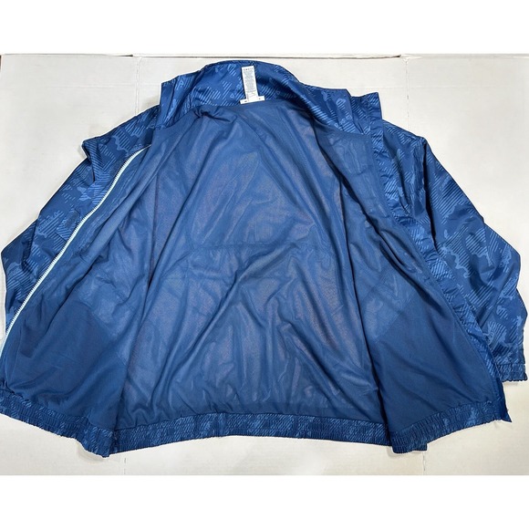 Reebok Womens Blue Windbreaker Jacket 2XL Jogger Coat‎ NWT - Picture 5 of 12